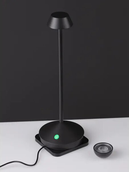 LUMO STOLNA LAMPA LED 3000K 120lm IP54 CRNA NL9030617
