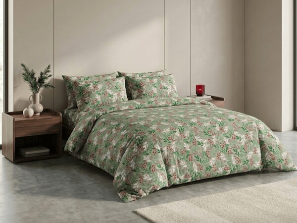 Flanel posteljina PINEFLOR zelena Dimenzije posteljine: 70 x 90 cm | 140 x 200 cm