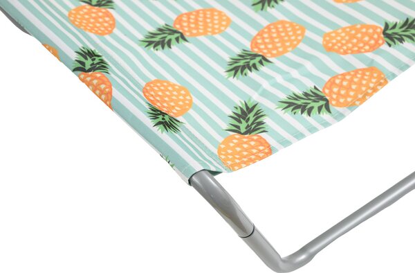 Set 2 kom sklopivih plažnih ležaljki SAND PINEAPPLE, šarene
