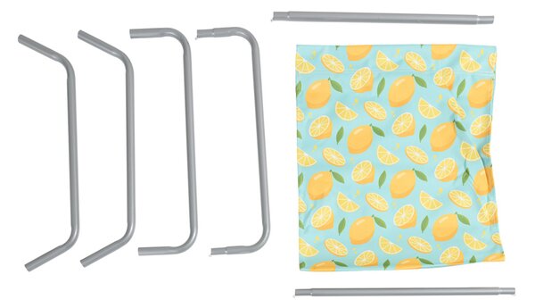 Set 2 kom sklopivih ležaljki za plažu SAND LEMON, šareno