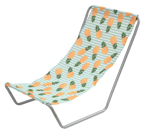 Set 2 kom sklopivih plažnih ležaljki SAND PINEAPPLE, šarene