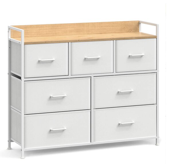 Komoda sa ladicama FLEXIRO 98x85 cm, hrast/bijela