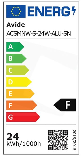 PLAFONJERA LED AVIDE ACSMNW-S-24W-ALU-SN