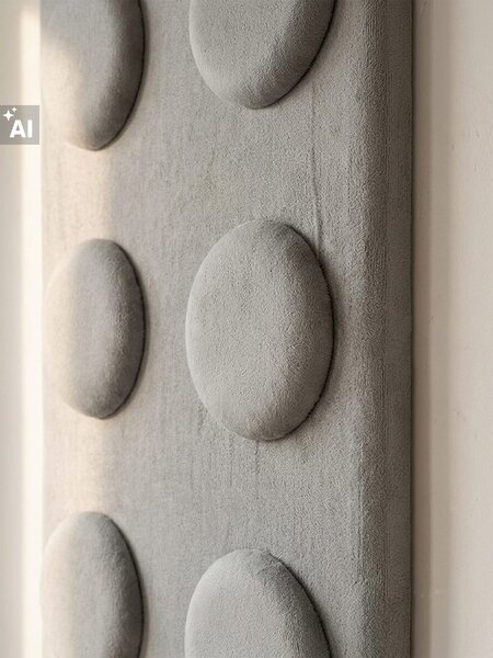 Sinsay - Baršunasti tapecirani panel u obliku kocke