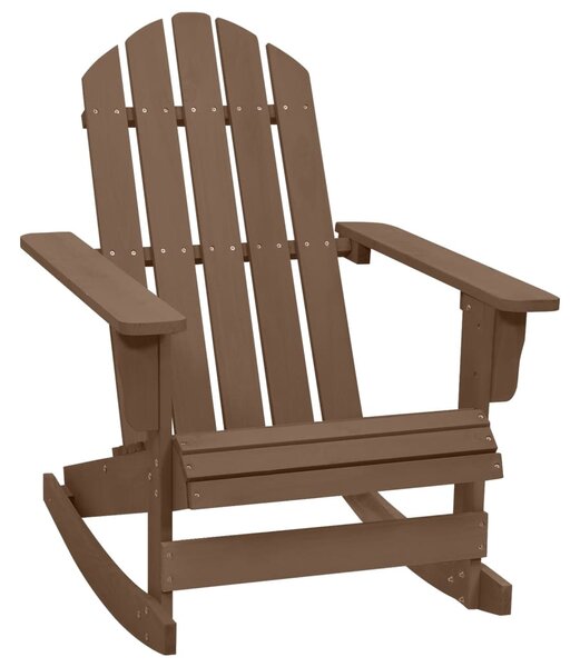 Vrtna stolica za ljuljanje drvena smeđa