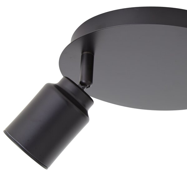 Moderna kupaonska reflektorska svjetiljka crna 2-svjetla IP44 - Ducha