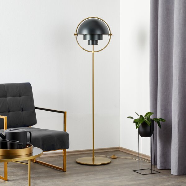 Podne Lampa GUBI, Multi-Lite, Zlato / mjed, Dnevna soba, Metal, Dizajn