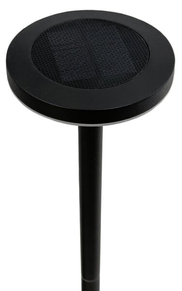 Dyberg Larsen Otera 50 cm LED solarna svjetiljka za put, s klinom tlo, IP44, Crno, Aluminij, Solarna svjetla