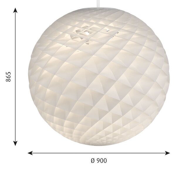 Viseće Svjetiljka Louis Poulsen, Patera, prigušiv, Bijela, Dnevna soba, Plastika, Dizajn