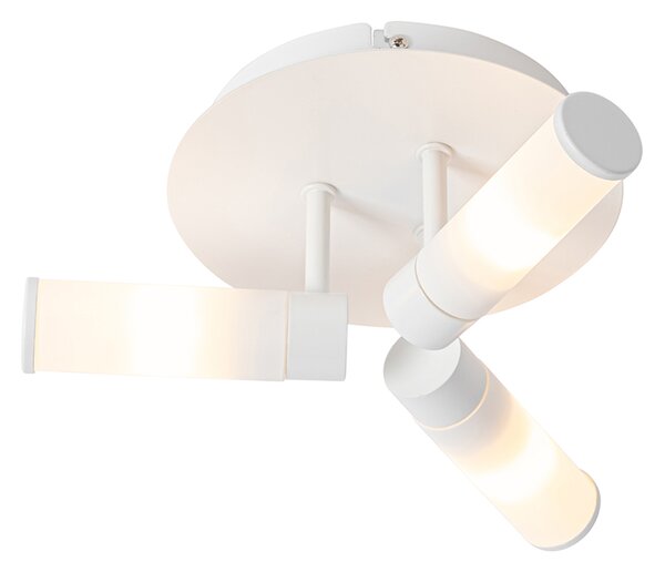 Moderna kupaonska stropna svjetiljka bijela 3 svjetla IP44 - Kada