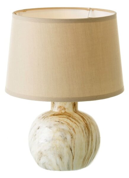 Bež stolna lampa keramička s tekstilnim sjenilom (visina 26,5 cm) – Casa Selección