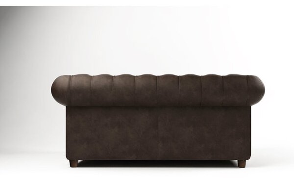 Tamno smeđa baršunasta sofa 184 cm Cambridge - Ropez