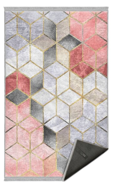 Ružičasto-sivi perivi tepih 160x230 cm – Mila Home