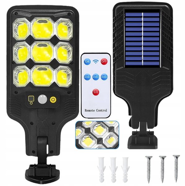 Solar AK. 63 LED COB CESPE LAMPA SA MOGUĆEM KRETANJA I DUSK + DALJIH UPRAVLJANJA