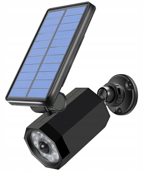Lažna kamera i svjetiljka solarne LED s pokretnim i sumračnim senzorom