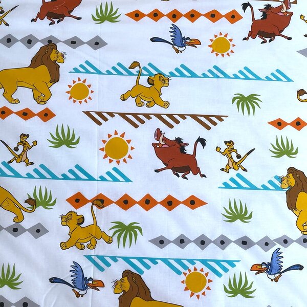 Pamučna dječja posteljina za krevet za jednu osobu 140x200 cm Lion King Africa – Jerry Fabrics