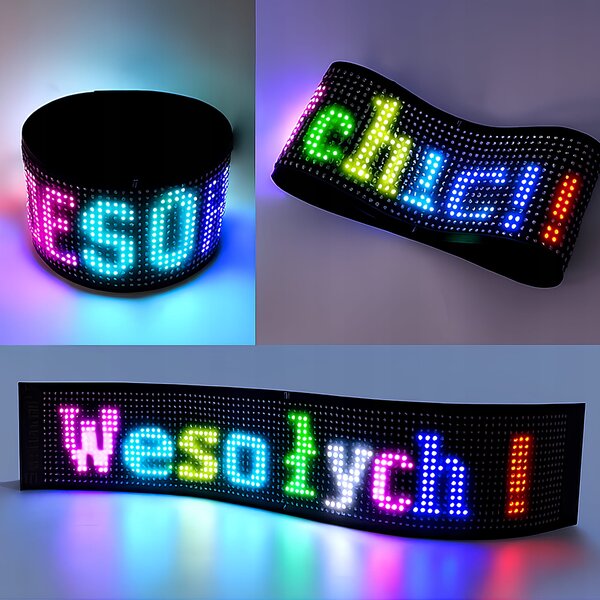 Fleksibilni LED RGB zaslon USB 59cm aplikacija