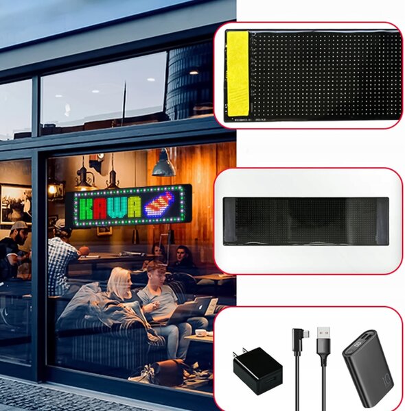 Fleksibilni LED RGB zaslon USB 59cm aplikacija