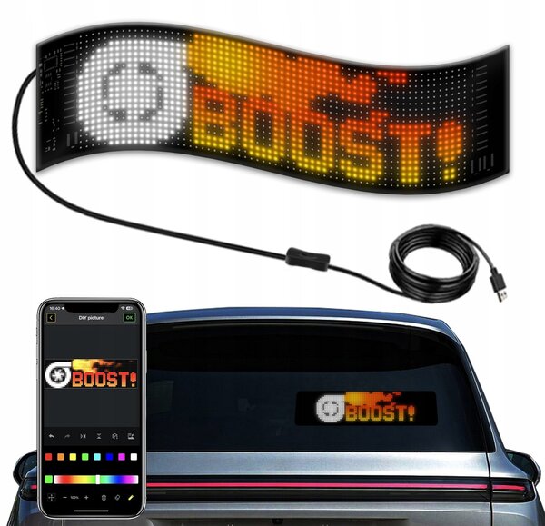 Fleksibilni LED RGB zaslon USB 59cm aplikacija