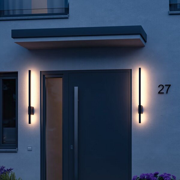 Paulmann Stan LED vanjska zidna svjetiljka 80 cm, Crno, Metal