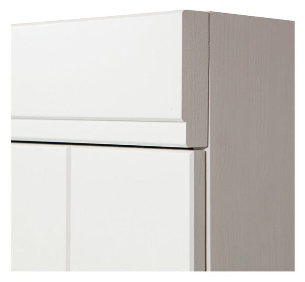 Bijeli ormar od masivnog bora 77x175 cm Connect – WOOOD