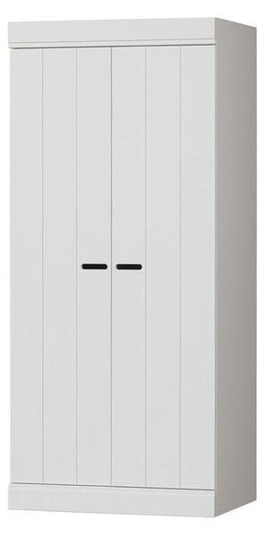 Bijeli ormar od masivnog bora 77x175 cm Connect – WOOOD