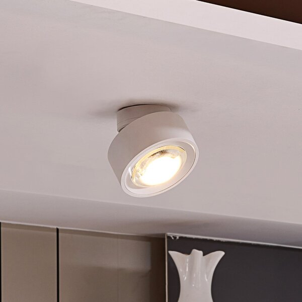 Arcchio Rotari LED stropna svjetiljka, bijela, 12 cm, podesiva, prigušiva, Bijela, Dnevni boravak/blagovaonica, Metal
