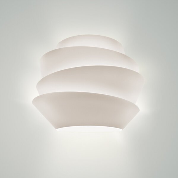 Foscarini Le Soleil zidna lampa R7s, bijela, prigušiva, Bijela, Dnevni boravak/blagovaonica, Plastika