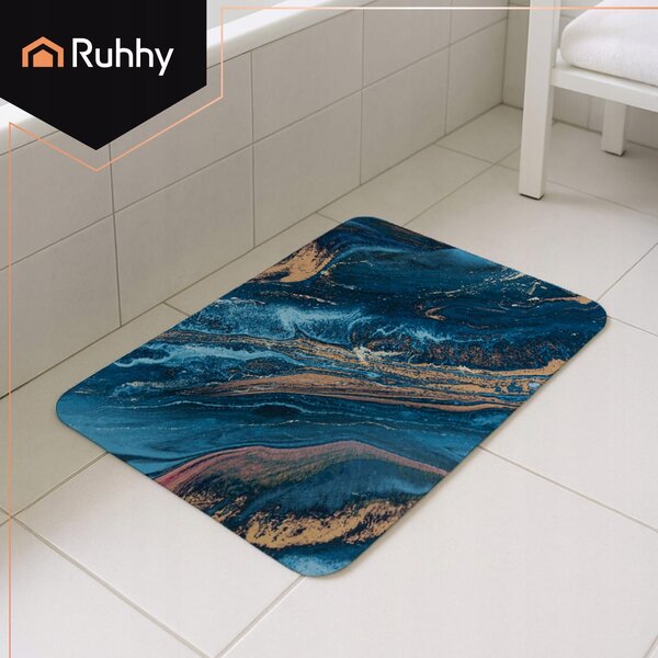 Kupaonica brzo suho pranje tepiha 80x50cm xxl plava