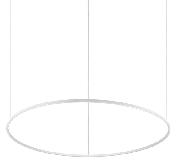 IDEAL LUX Ideal Lux LED viseća svjetiljka Oracle Slim bijela 3.000 K Ø 150 cm, Bijela, Dnevni boravak/blagovaonica, Metal