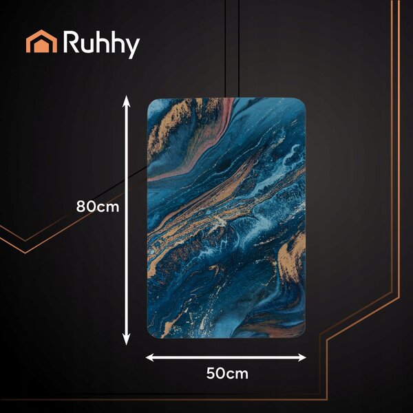 Kupaonica brzo suho pranje tepiha 80x50cm xxl plava