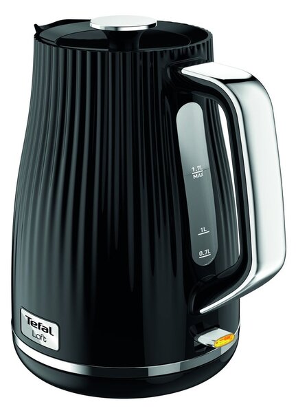 Crno kuhalo za vodu 1,7 l Loft KO250830 – Tefal