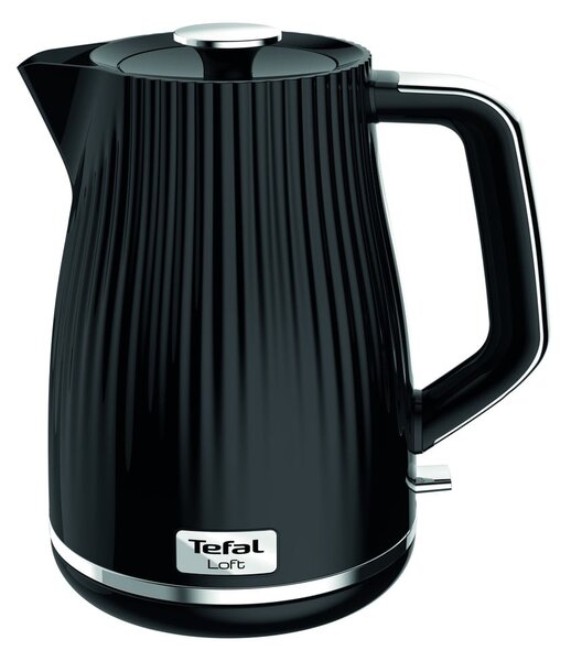 Crno kuhalo za vodu 1,7 l Loft KO250830 – Tefal