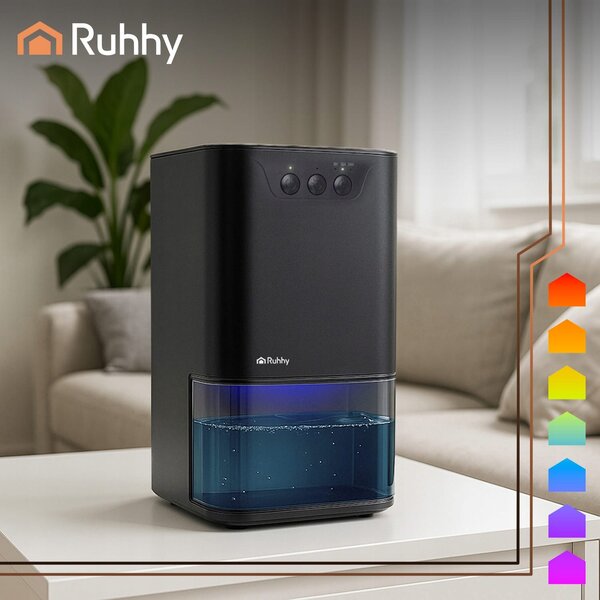 LED RGB 36W odvlaživač i apsorber vlage 1400ml crno