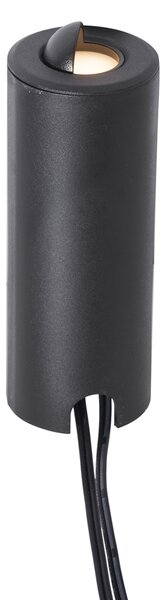 Set od 5 modernih ugradbenih reflektora crni uklj. LED IP67 - Linsey