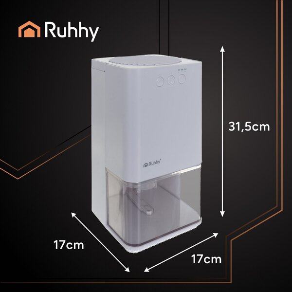 LED RGB 36W odvlaživač i apsorber vlage 1400 ml bijeli