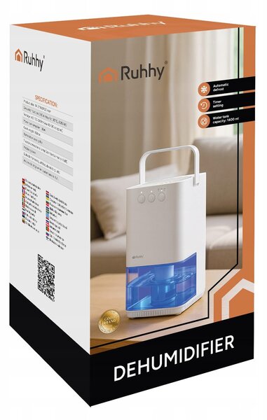 LED RGB 36W odvlaživač i apsorber vlage 1400 ml bijeli