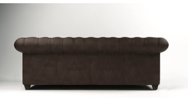 Tamno smeđa baršunasta sofa 230 cm Cambridge - Ropez
