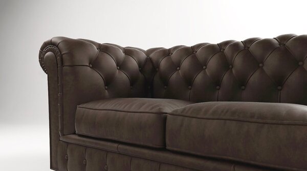 Tamno smeđa baršunasta sofa 230 cm Cambridge - Ropez