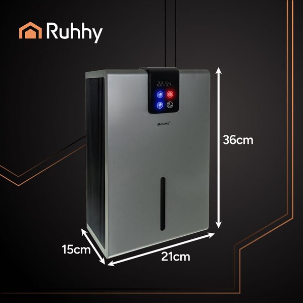 LED RGB 90W odvlaživač i apsorber vlage LCD 2200ml srebra