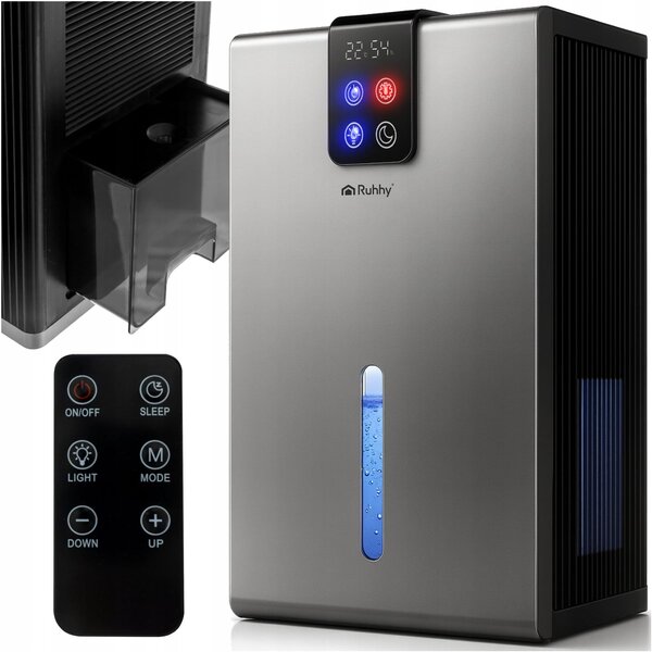 LED RGB 90W odvlaživač i apsorber vlage LCD 2200ml srebra
