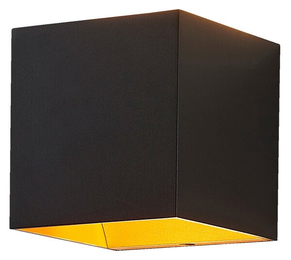 Arcchio Aldrina LED zidna lampa, crna, set od 2 kom, Crno, Područje hodnika, Metal