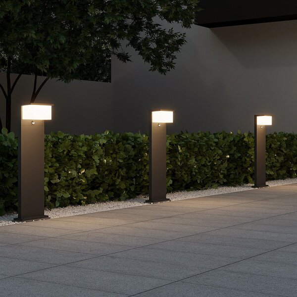 Trio Lighting Nestos LED putna svjetiljka sa senzorom pokreta, IP54, Crno, Metal