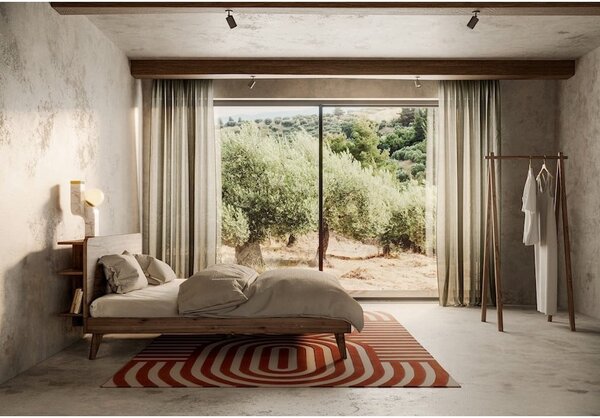 Bračni krevet od smeđeg bora s podnicom 160x200 cm Retreat - Karup Design