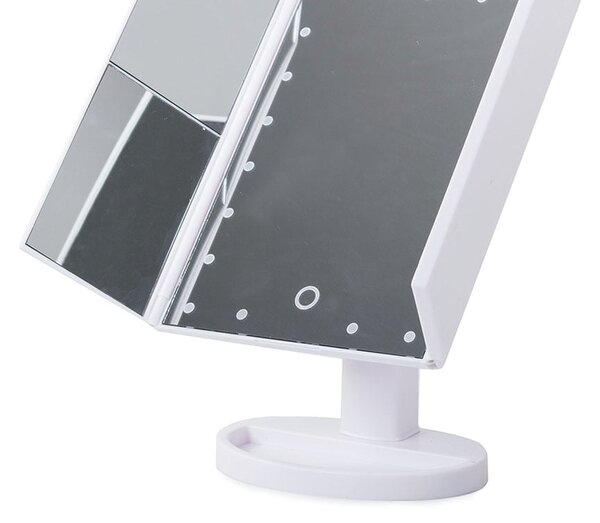 Povećalo kozmetičko ogledalo s 22 LED USB rasvjete