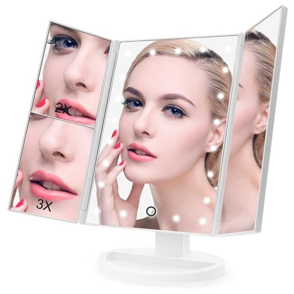 Povećalo kozmetičko ogledalo s 22 LED USB rasvjete