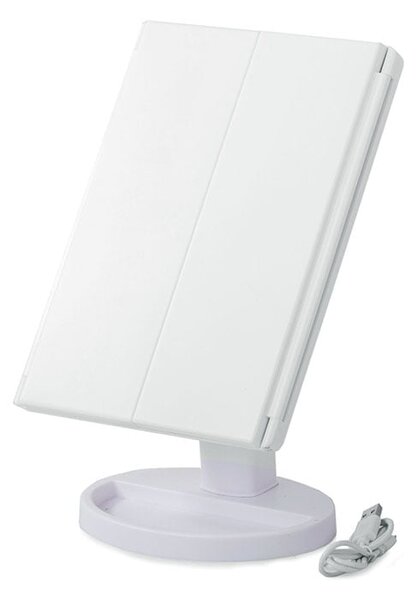 Povećalo kozmetičko ogledalo s 22 LED USB rasvjete