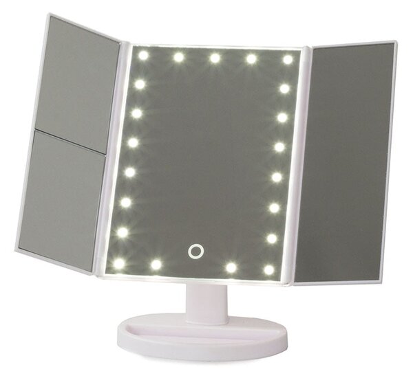 Povećalo kozmetičko ogledalo s 22 LED USB rasvjete
