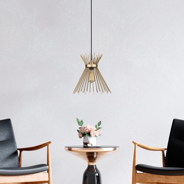 Metalna viseća lampa u zlatnoj boji Izmir - Squid Lighting