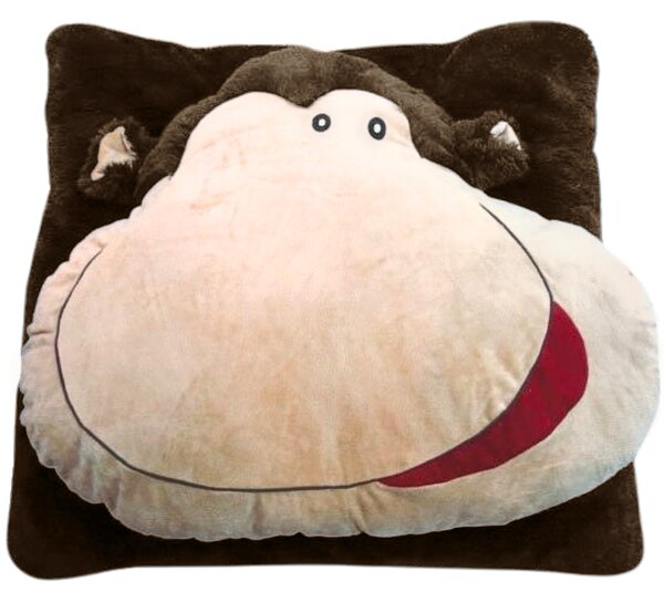 Dječji jastuk CUDDLI FRIENDS 70x70 cm plišani - više boja Boja: Plava